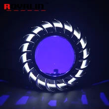 ROYALIN WM W2 Halogen Lens H1 for HID Bi-Xenon Projector Headlight Lenses w/ LED COB Angel Eyes White Demon Eyes for H4 H7 Car ROYALIN WM W2 Halogen Lens H1 for HID Bi-Xenon Projector Headlight Lenses w/ LED COB Angel Eyes White Demon Eyes for H4 H7 Car