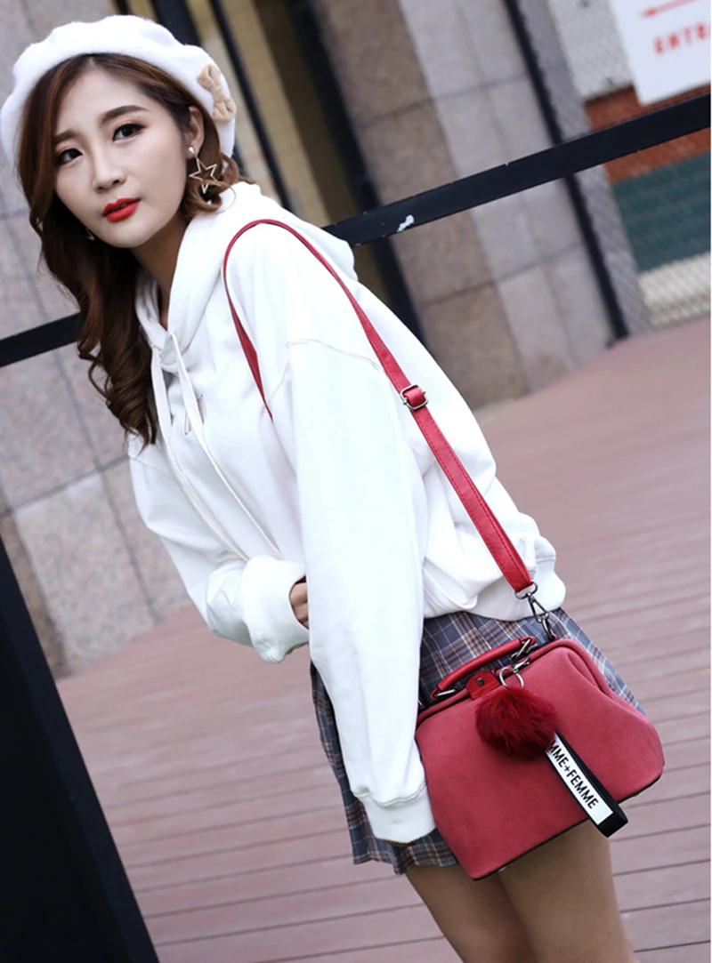 Women Shell Handbag PU Female Shoulder Bag Fashion Luxury Handbags Crossbody Messenger Bags Lady Pompom Clutch Bolsa SS0393 (2)