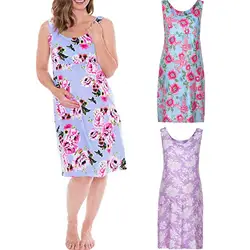 Женское платье с цветочным принтом для беременных; сарафан без рукавов для беременных