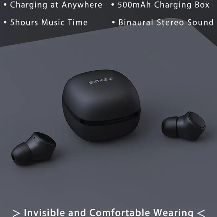 Tws Bluetooth наушники мини беспроводные наушники стерео IPX6 Водонепроницаемая гарнитура Спорт громкой связи Наушники Беспроводная гарнитура
