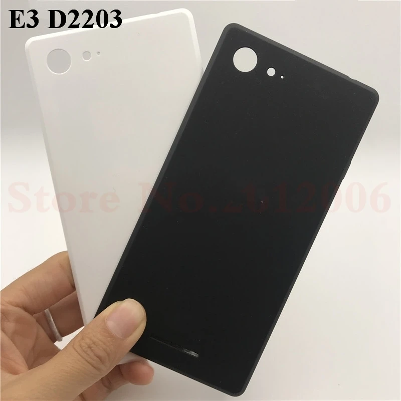 

NEW Back Cover For Sony Xperia E3 D2203 D2206 Back Battery Cover Housing Door Rear Panel Case With NFC