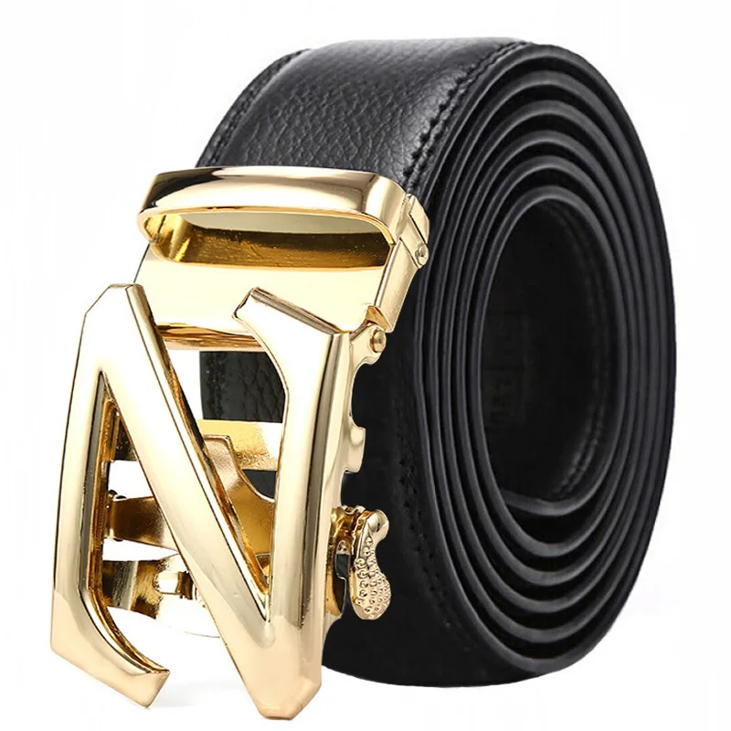 

Cody Steel Men Belt Leather Luxury Black Belt Men's Belts Automatic Buckle High Quality Business Male Men's Belts