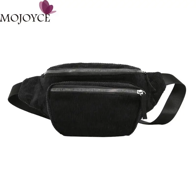 

Retro Corduroy Waist Pack Women Girls Chest Pouch Belt Bags Simple Fashion Messenger Shoulder Fanny Pack Heuptas Pochete 2018