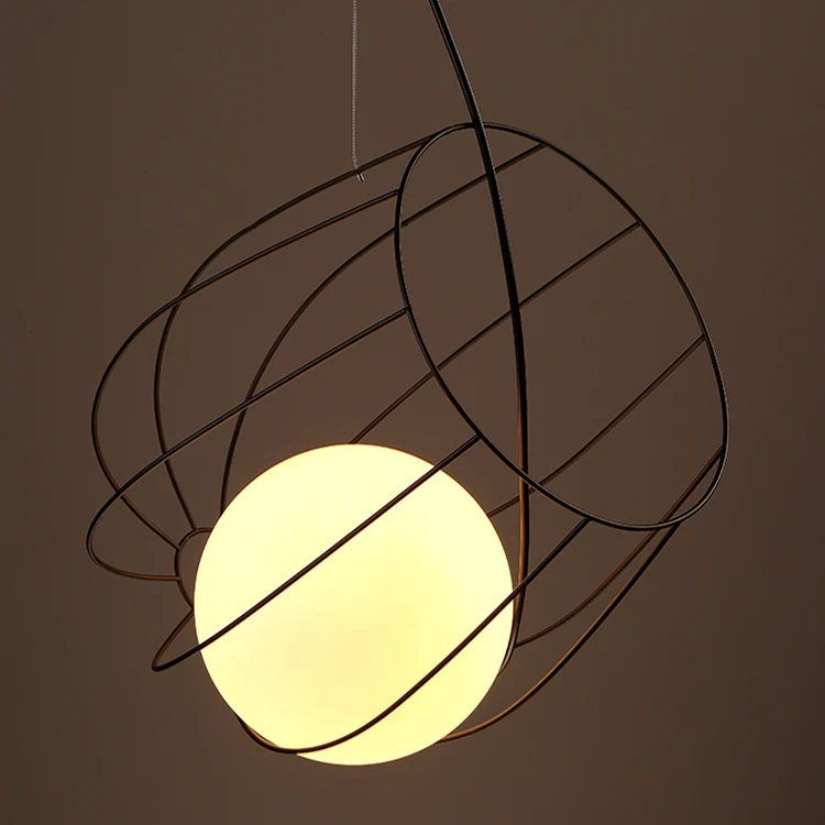

Nordic simple retro loft iron industry wind style pendant lights creative personality Bar Cafe Bar single heads pendant ZA FG952