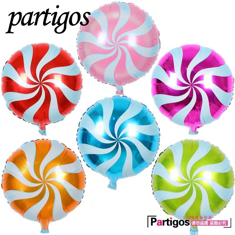 

50pcs 18inch Colorful Candy Foil Balloons Lollipop Helium Balloon Baby Shower Birthday Wedding Party Supplies Decor Kids Toys