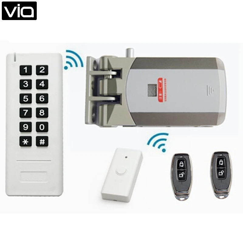 

D1 Direct Factory 433MHz Powered By Batteries 2 Minutes DIY Installation Wireless Keypad RFID Access Control