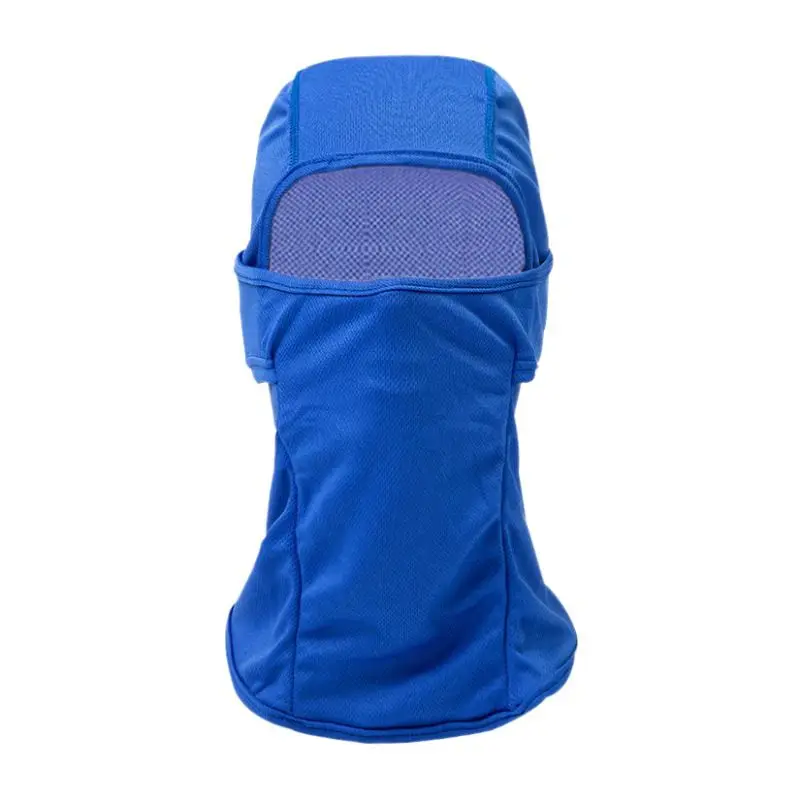 Осенне-зимняя Ветрозащитная маска для велоспорта, Балаклава, лыжная маска для защиты шеи, ультра тонкая дышащая маска - Цвет: blue