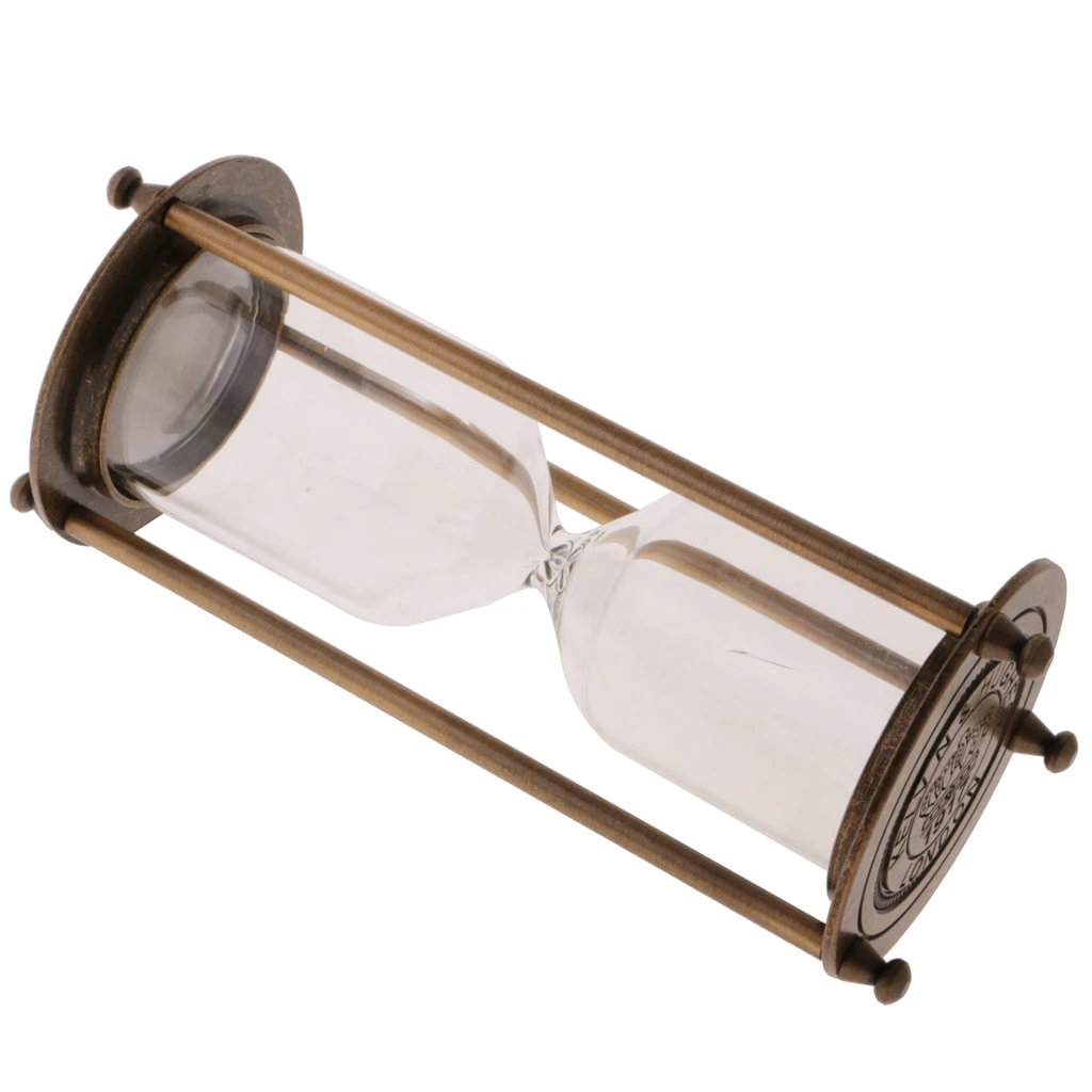 3 style Retro Metal Frame Empty Hourglass Sandglass Sand Timer Home Decor Kids Science Early learning Toys Set