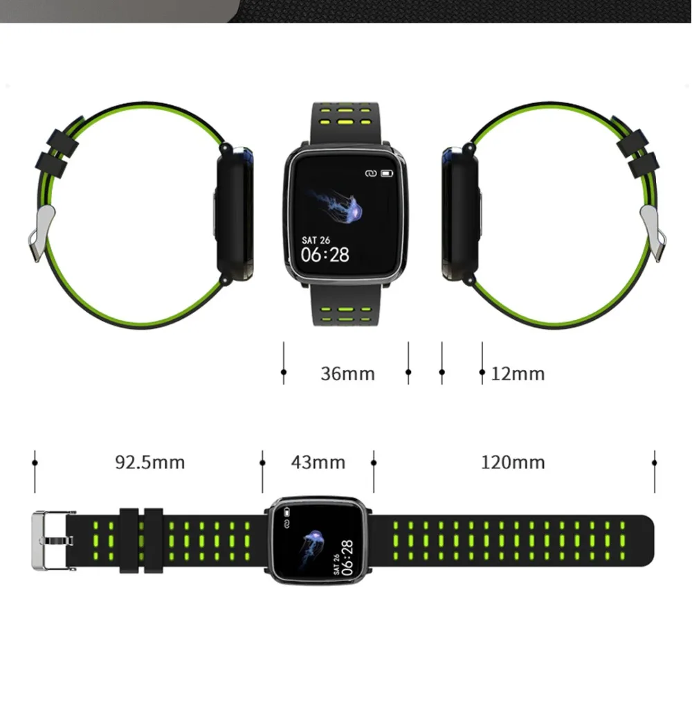Смарт-браслет PPG ECG smartwatch измеритель пульса кровяное давление ip67 smartband водонепроницаемые Смарт-часы спортивные мужские смарт-браслет
