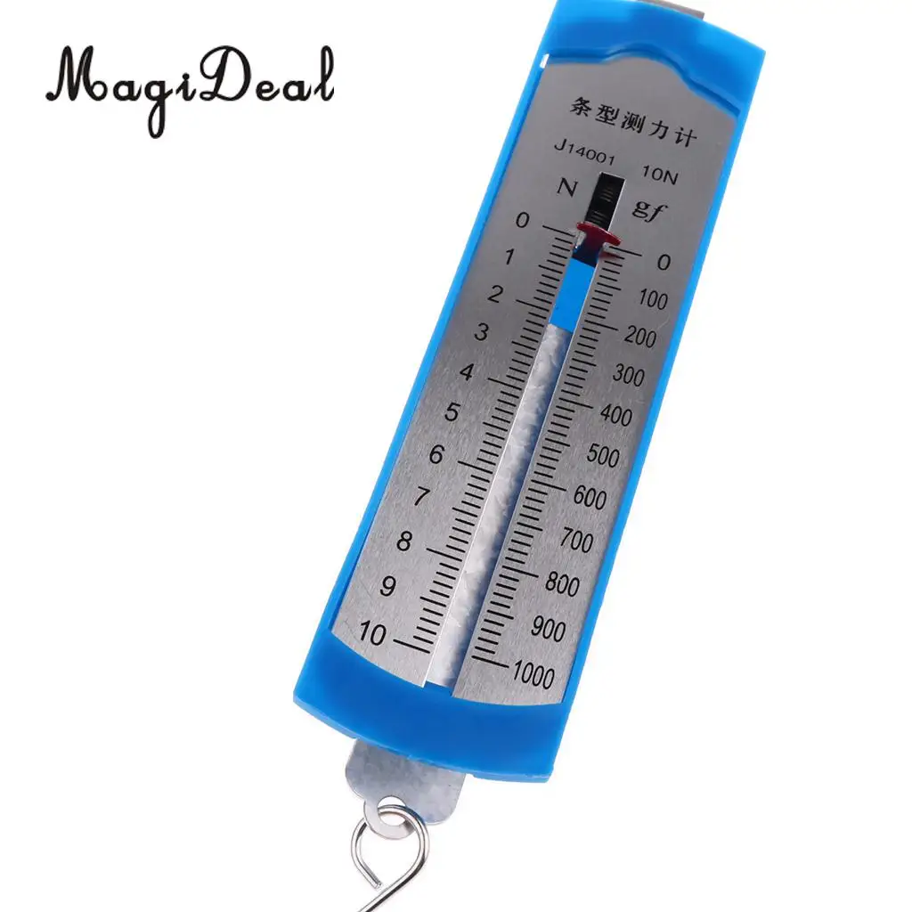 MagiDeal 10N Newton Meter Force Gauge Spring Dynamometer Model for Physics Lab Experiment School Teaching Tools