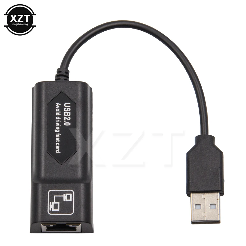 USB Ethernet адаптер USB 2,0 Сетевая карта к RJ45 10/100 Мбит порт Lan для портативных ПК Win7 Andriod Рабочий стол Mac высокое Скорость