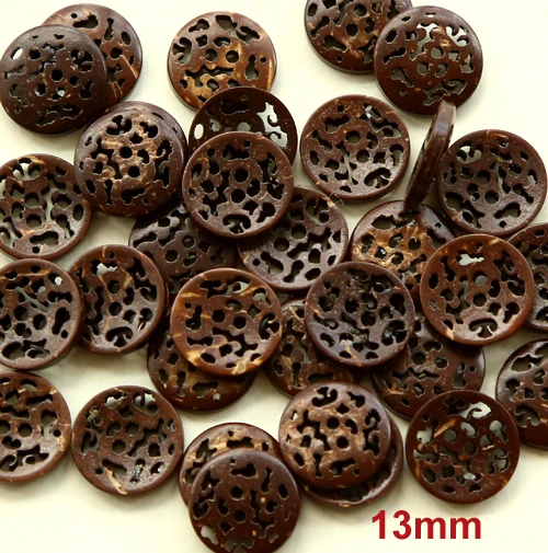 

50pcs/lot size:13mm Natural color coconut button Bulk buttons for craft Sewing accessories (ss-k102)
