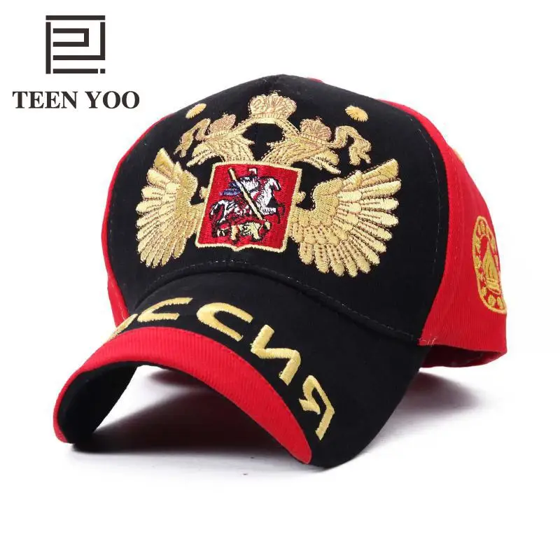

High Quality Designer Casual Hats Hip Hop Baseball Caps Women MenEmbroidered Hat Golden Dual headed Eagle Outdoor Sports Sunhat