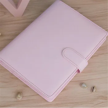 

BLEL Hot A5 Weekly Monthly Planner Diary Classic Loose-Leaf-Ring-Binder Notebook Cover, Pink