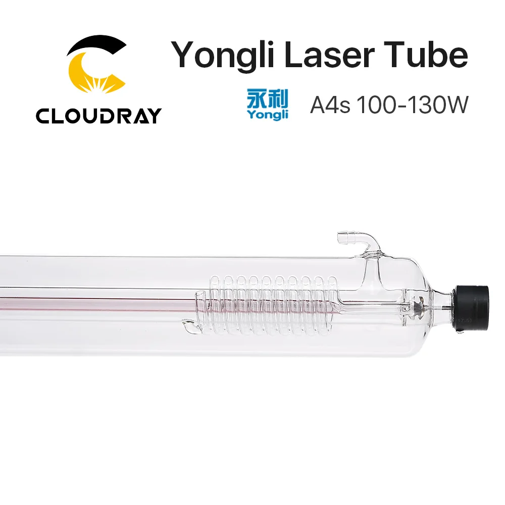 Cloudray Yongli A4s 100 Вт CO2 лазерная трубка деревянная коробка для упаковки длина 1450 Dia. 80