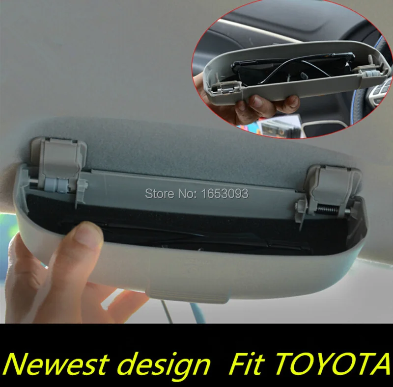 Автомобильный ящик для хранения очков Toyota RAV4 Corolla Camry Prius Yaris Alphard Prado Highlander Vois EZ