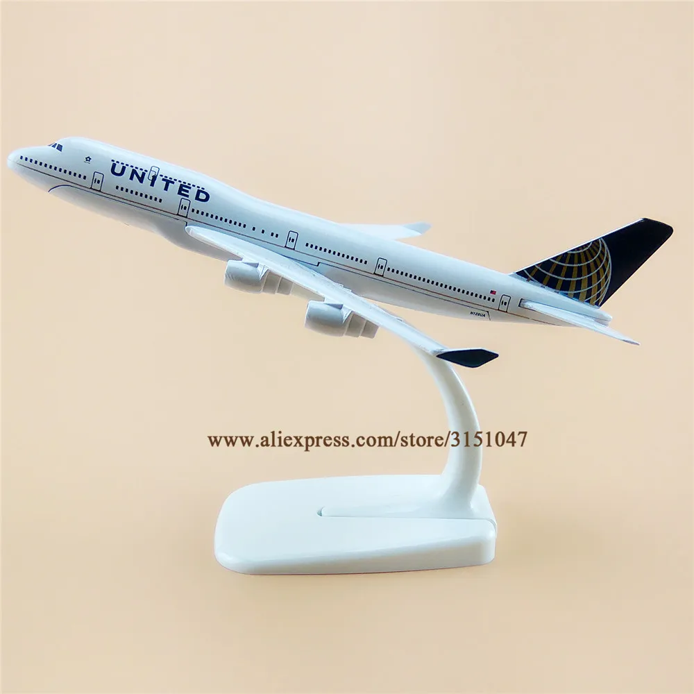 16 см американский самолет Юнайтед Эйрлайнз Boeing 747 B747 400 Airways модель самолета