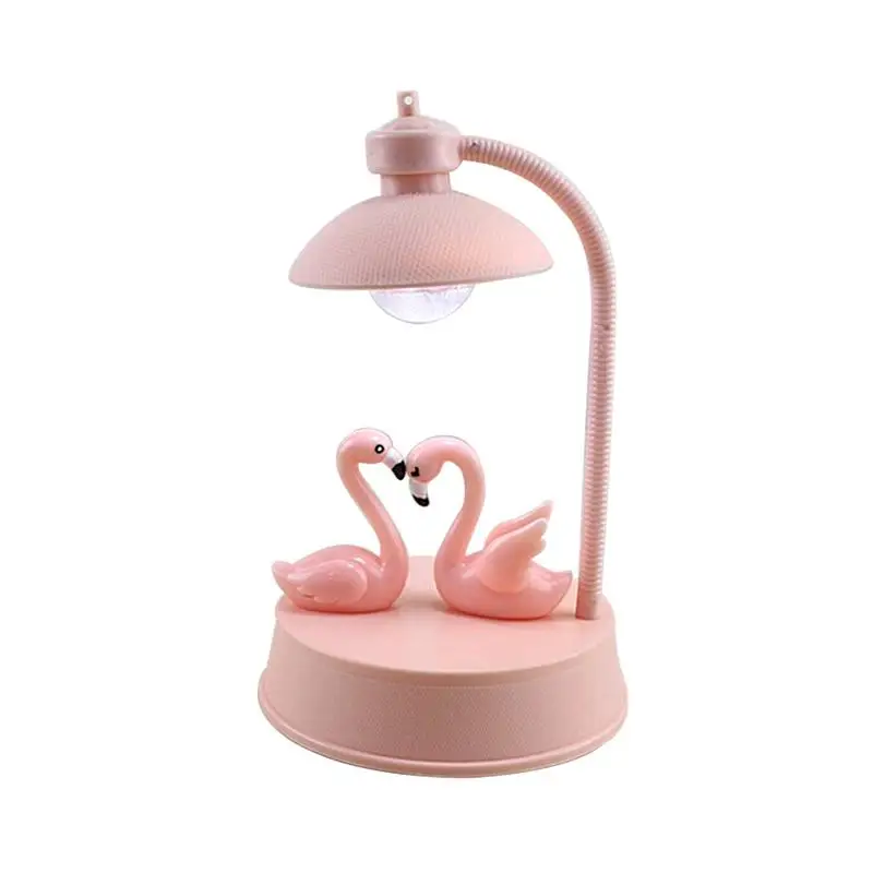 Креативный Ночной светильник в виде фламинго, украшение для дома, спальни, ночная лампа в виде фламинго для девочек, парный подарк ко дню рождения в виде украшения розового цвета