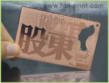 

OEM Rose Metal card printing copper card die cut card custom business rose metal card