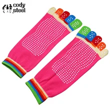 Противоскользящие женские носки хлопчатобумажные Модные женские носки с пятью пальцами повседневные носки с пальцами женские носки 2 пар/лот = 4 штуки