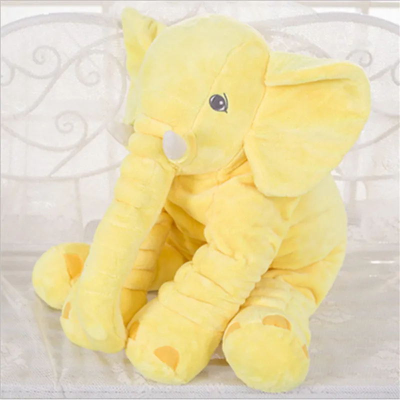60 см большая плюшевая игрушка-слон, детская подушка для сна, милый плюшевый слон, Детская Подарочная Рождественская кукла