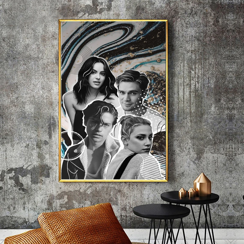 

Riverdale Black White Vintage Wallpaper Canvas Posters Prints Wall Art Painting Oil Decorative Picture Home Decoration Artwork