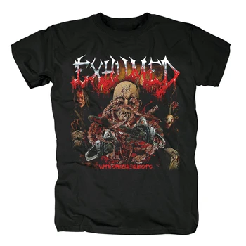 

Bloodhoof Exhumed brutal metal goregrind Cotton black t-shirt Asian Size