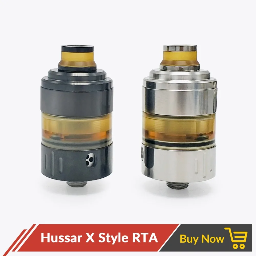 Volcanee Coppervape гусарские-X RTA атомайзер 22 мм с 2 мл Ёмкость Ultem Pei трубки для электронная