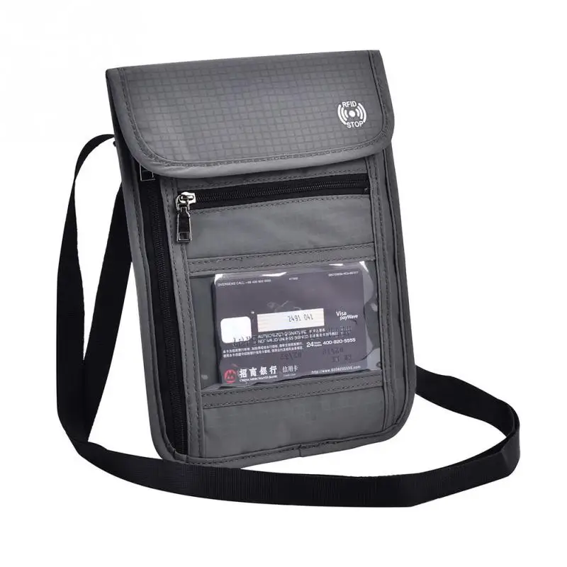 nylon passport wallet