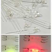 1000 шт прозрачный круглый двухцветный светодиодный 3 мм двухцветный красный зеленый общий анод светодиодный светильник излучающий диодный светильник-3 F3MM светодиодный Диод