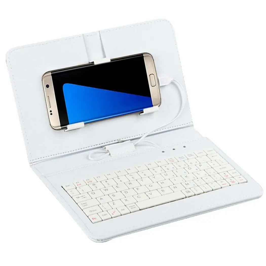 

High quality New Wired General Wired Keyboard Flip Holster Case For Andriod Mobile Phone