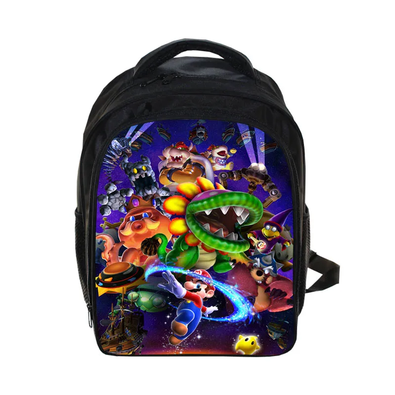 13 дюймов мультфильм Марио Bros Sonic Boom дети рюкзак в детский сад школьная сумка дети печать рюкзаки для девочек и мальчиков Mochila - Цвет: 1pcs Mario backpack