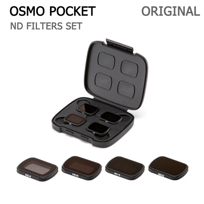 

Original OSMO POCKER ND Filters Set ND4 ND8 ND16 ND32 Magnetic Design Filter for DJI OSMO POCKET Accessories