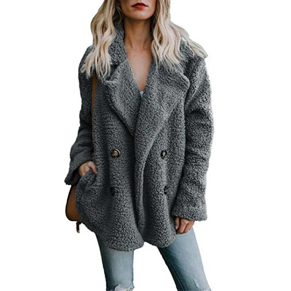 Greatest  S-3XL Femme Womens Jackets Winter Coat Women Cardigans Ladies Warm Jumper Fleece Faux Fur Coat Hood