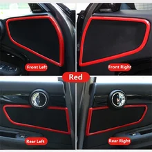 4 шт. авто Интерьер Молдинги дверной динамик отделка кольцо крышки для BMW Mini Cooper Countryman F60 для укладки волос