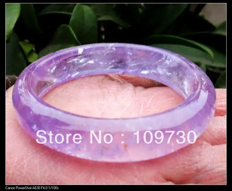 

00633 AAA natural AMETHYST phantom quartz crystal Bracelet