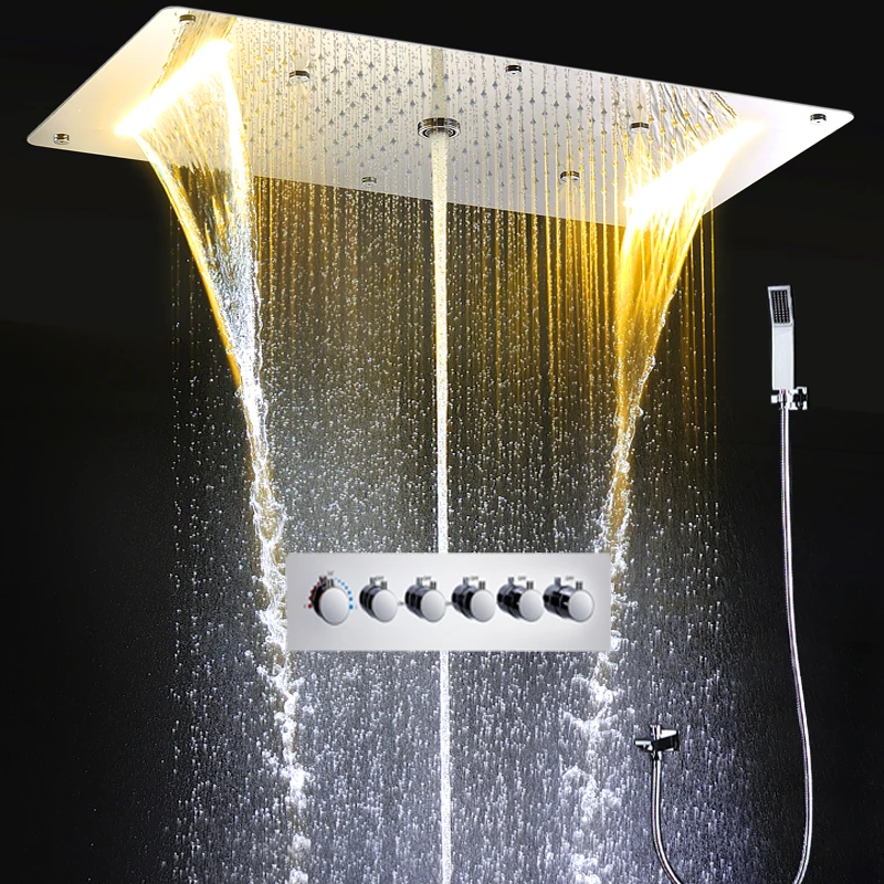 Buy Shower Column Modern Rain Shower System