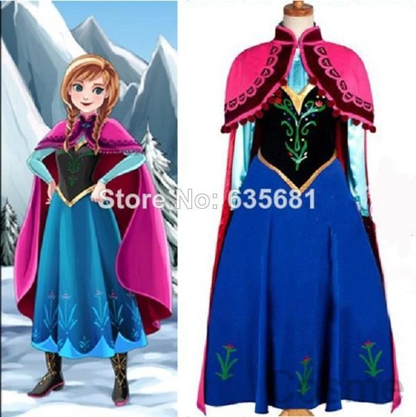 Cos安いカスタムメイドアイシー女王雪の女王アンナ王女dress Cosutmeムービーコスプレ衣装服セット女性スーツ Movie Cosplay Costumes Cosplay Costumequeen Snow Aliexpress