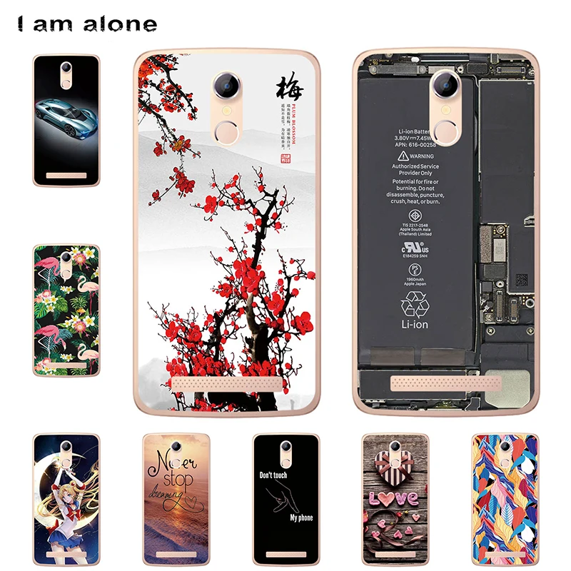 

I am alone Phone Cases For Homtom HT17 5.5 inch Soft TPU Mobile Color Cute Cellphone Fashion Bags For Homtom HT17 Free Shipping