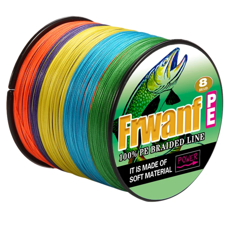 

Frwanf 8 Strand Super Strong Braided Fishing Line 500M Multifilament Thread For Fishing Carp Multicolor