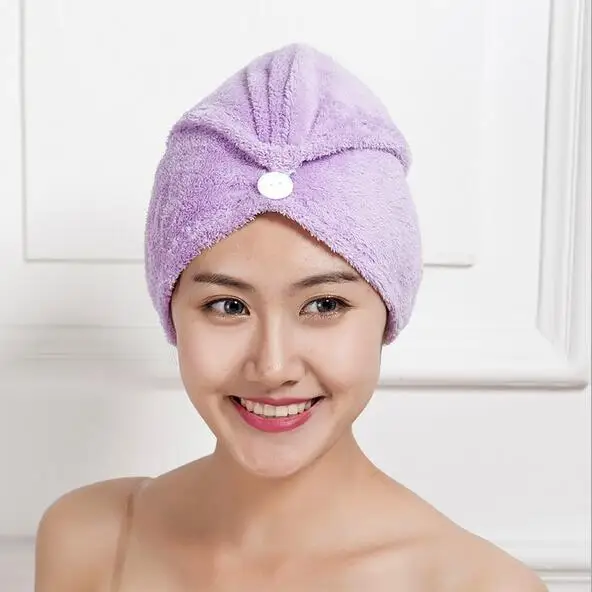 Magic Hair Drying Towel Solid Color Universal Cheap Quick ...