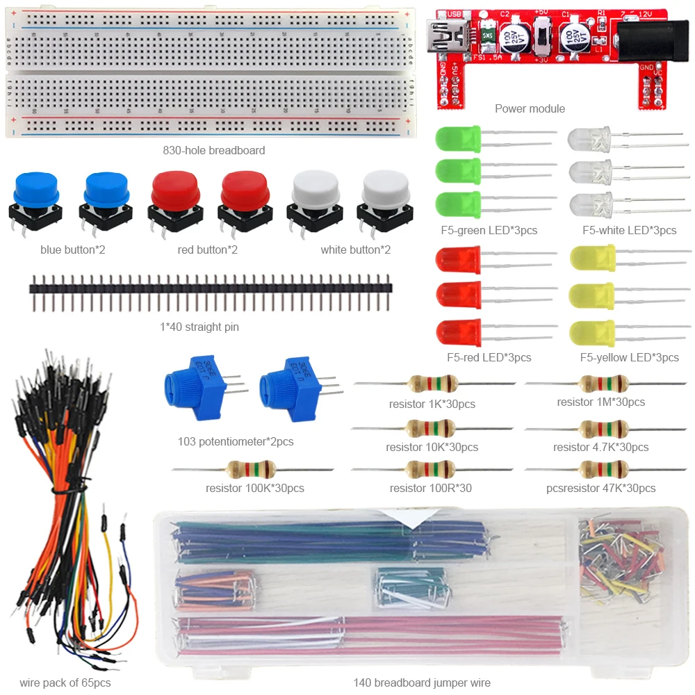 Keyes Basic Component Kit 501C for Arduino Electronic Hobbyists