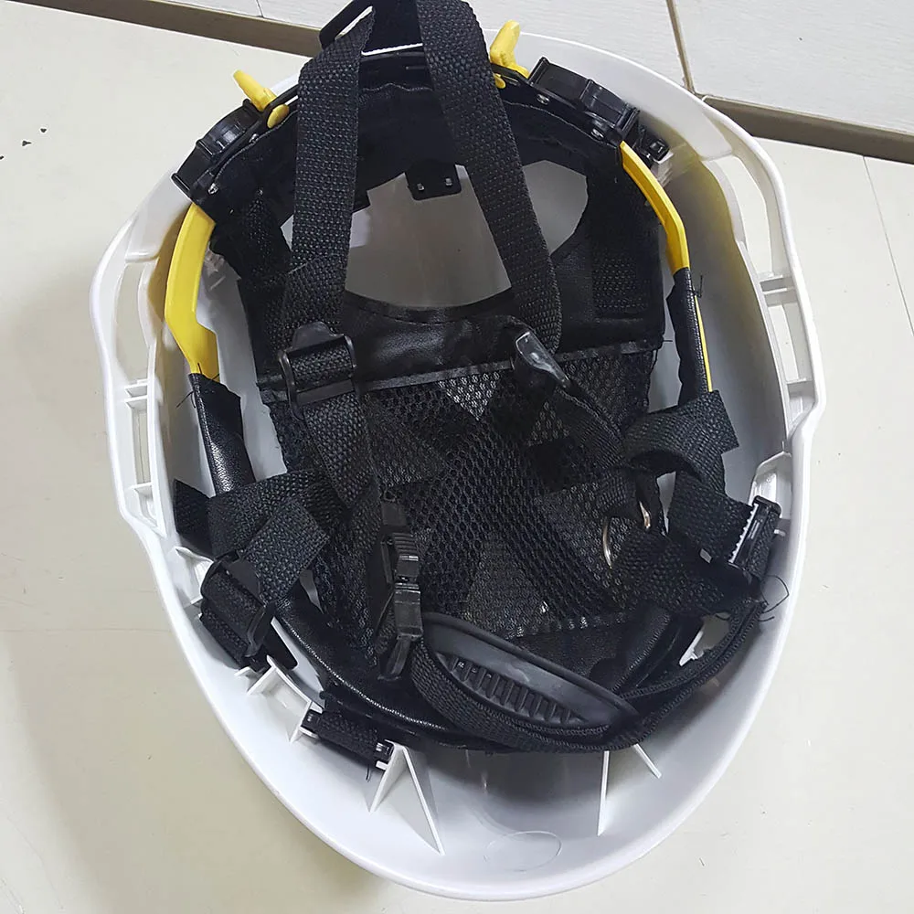 Безопасный спасательный шлем пожарный защитные очки защитные шлемы на рабочем месте пожарная ЗАЩИТА Жесткий Шлем с налобным фонарем очки