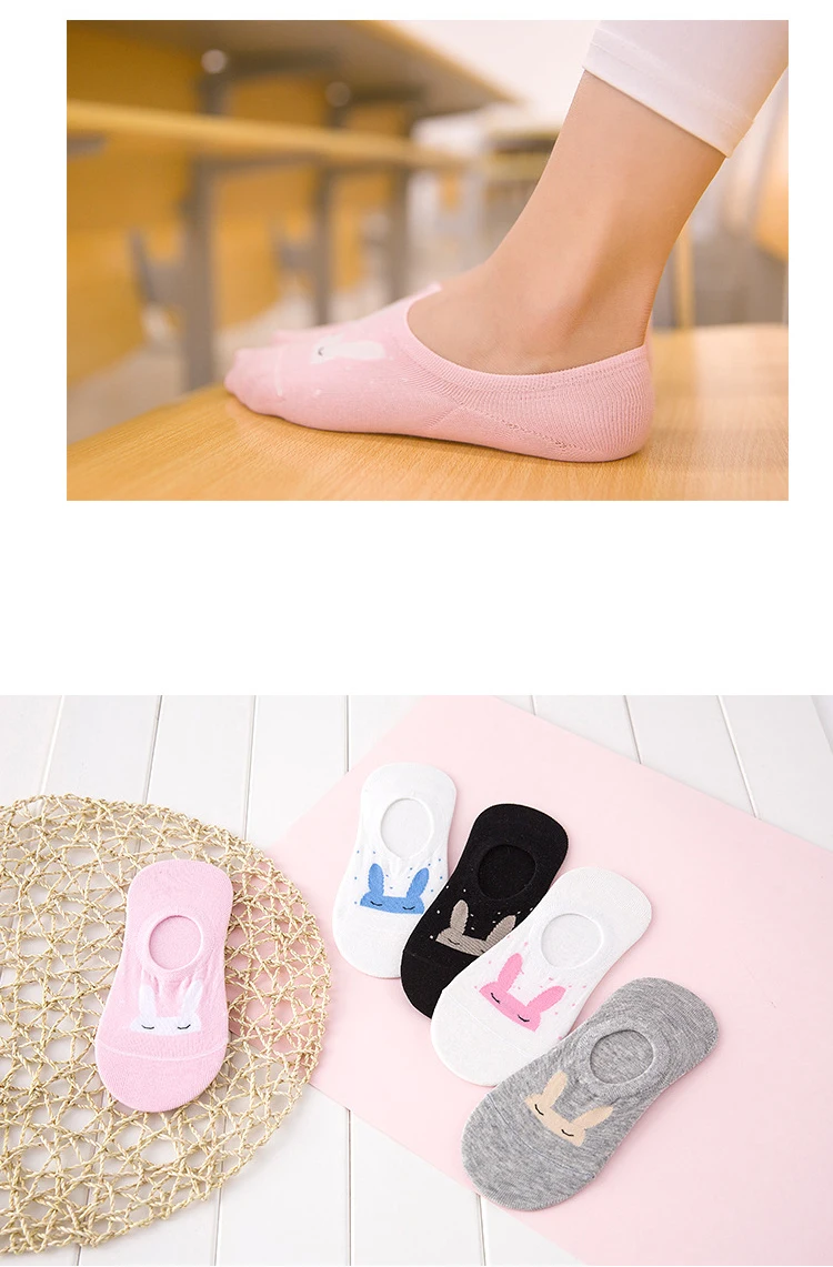 5 пар/лот Новый Для женщин S однотонные носки Цвет следы Для женщин короткие носки тапочки летние тонкие нескользящие носки-башмачки для