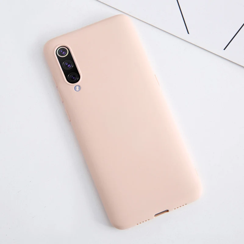 For Huawei P20 Lite Case Liquid Silicone Rubber Soft Cover For Huawei P20 Lite Pro P20Lite P20Pro Nova 3E Phone Cases Shockproof - Цвет: Розовый