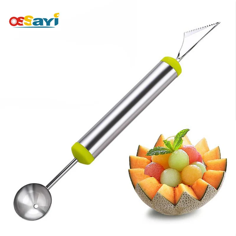 Melon Fruit Carving Cutter Ice Cream Dig Ball Scoop Spoon Creative