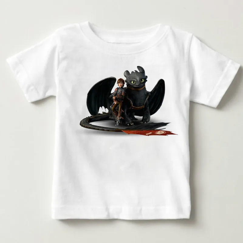 2019Fashion Men Tshirt How To Train Your Dragon Young T-Shirt Fitted Fall O Neck Fabric Tops Tees Toothless White t-shirt