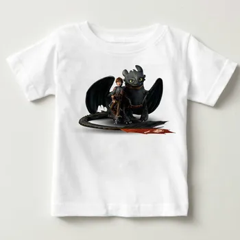 

2019Fashion Men Tshirt How To Train Your Dragon Young T-Shirt Fitted Fall O Neck Fabric Tops Tees Toothless White t-shirt
