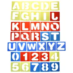 Детские английские буквы математические цифры Рисование пресс-формы трафареты для картин DIY Бумага книги по искусству Craft Card Закладка