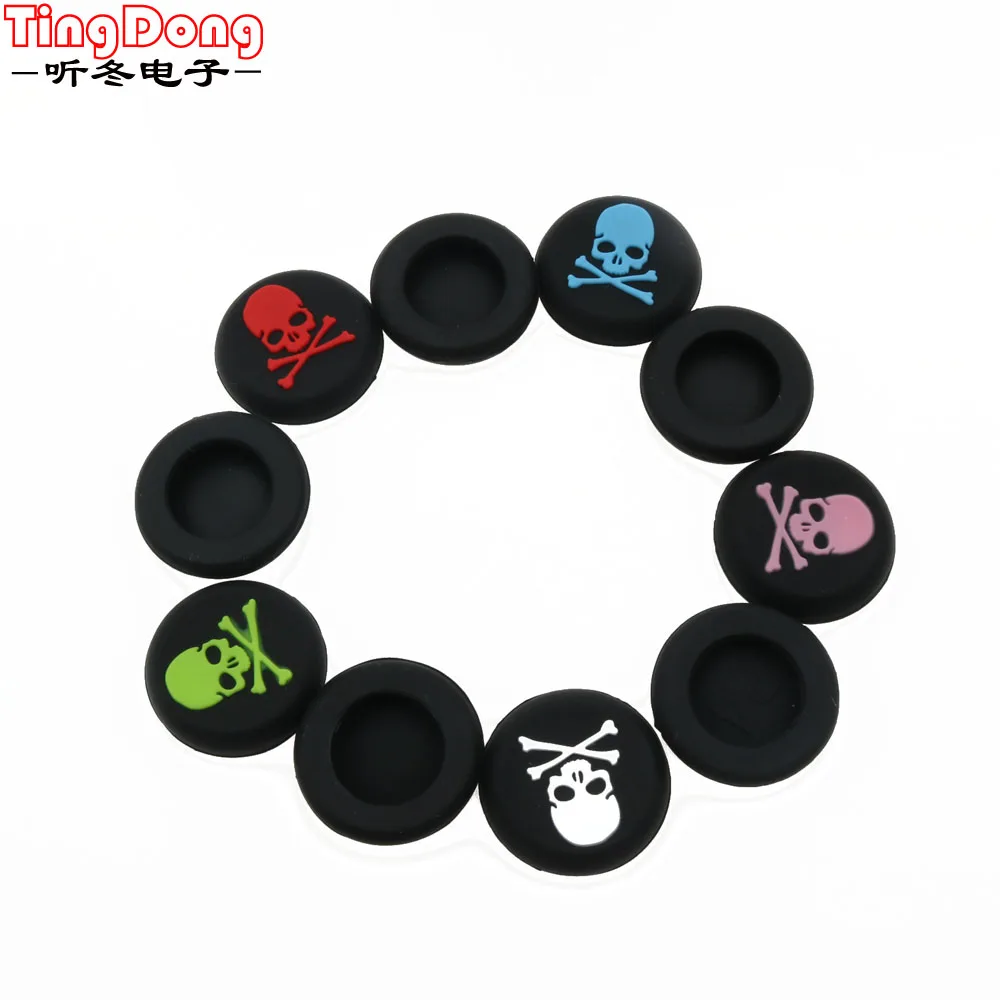 

Ting Dong 20PCS=10PAIRS Skull Head Joystick Thumbstick Caps for PlayStation PS4 Controller